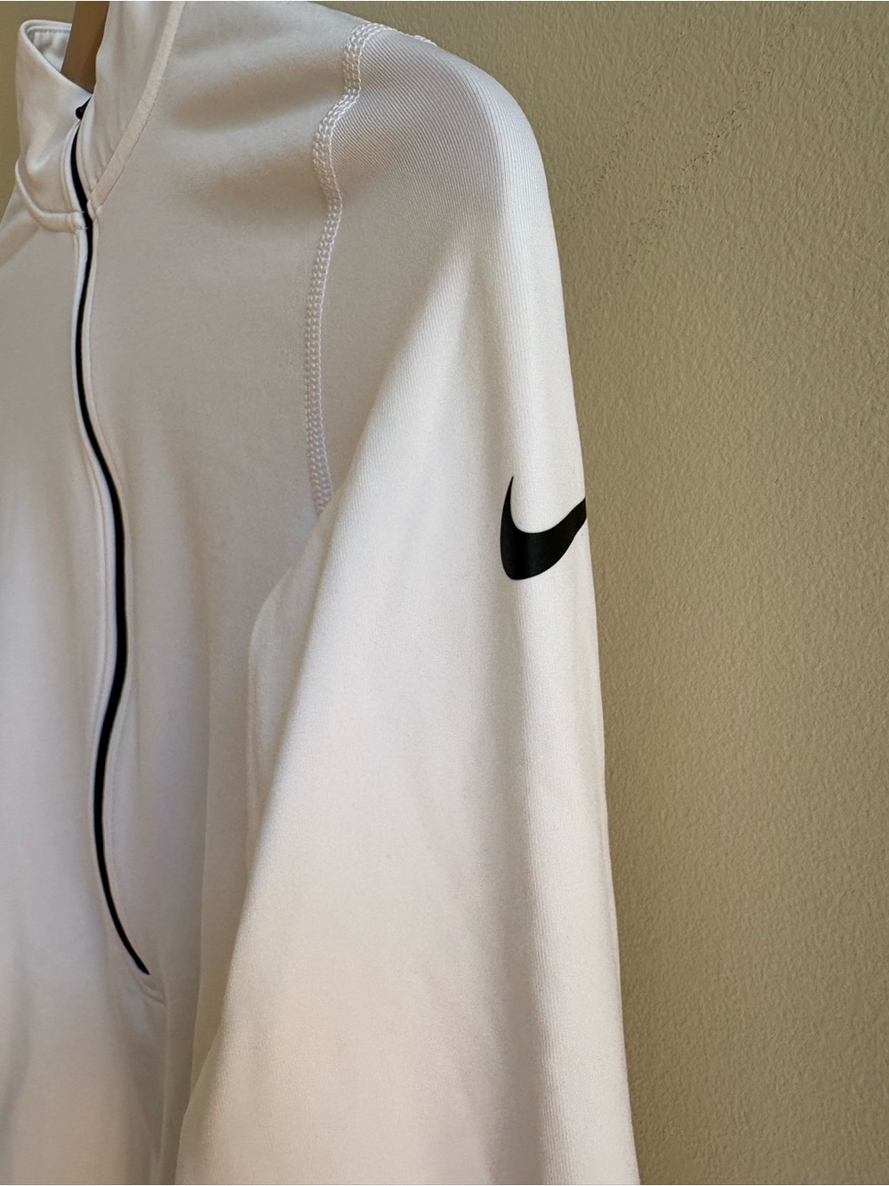 Nike Pro Dri-FIT Women’s M White Half Zip Running Pullover - Picture 5 of 9